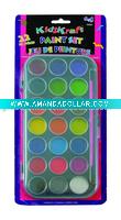 Wholesale 23pc Kid's Paint Set W/Brush - A07680