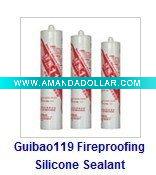 fire resistant silicone adhesive for glass
