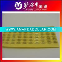 Color printed adhesive