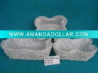 Wholesale white rattan basket