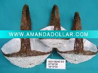 Wholesale white rattan basket