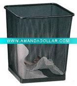 mesh wire basket trash bin
