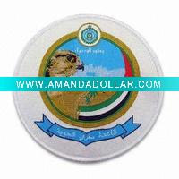 Wholesale Low price woven adhesive badge