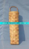 awl-shaped wood basket