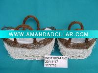 Wholesale white rattan basket