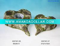 heart-shaped moss planter