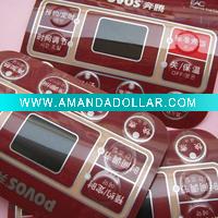 Wholesale Polycarbonate Front Panels,3M Adhesive Membrane Labels for Keypads and Machinery Interfaces,Embossed Graphic Overlay
