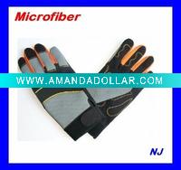Wholesale microfiber car care glove NJ-GJ13