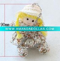 Wholesale watch key chain girl watch key chain