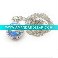 Wholesale fashion quartz pocket popular flower round gift engraved new modern trendy metal pocket watch chain