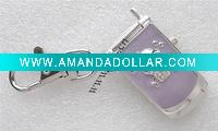 Wholesale mobile phone key chain fashion key chain watch with key chain