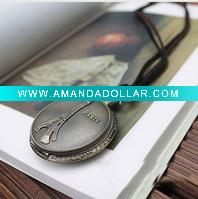 Wholesale Sweater Chain Ancient Individuality Chain Copper Chain Alloy Pocket watch pendant Necklace
