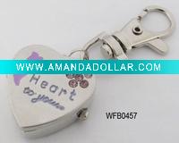 Wholesale Key chain watch, heart