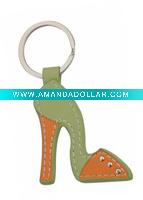 High-heeled shoes Leaher key chain