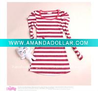 Wholesale girl strip t shirt