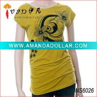 Wholesale 2011 Newest Design 100% Cotton Plain Women T shirts Design