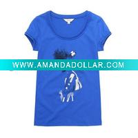 100% cotton plain women t shirt
