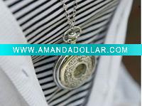 Wholesale Sweater Chain Ancient Individuality Chain Alloy Necklace New Stylish with pocket watch