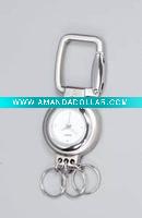 Wholesale customized metal keychain with watch