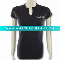Wholesale Women's promotion t-shirt/ t-shirt garment/fashion t-shirt