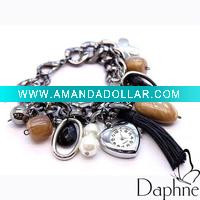 charms hanging fashion bracelet with watch (DB-2056)