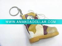 Wholesale elegant boot shaped keychain watch