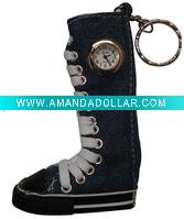 Wholesale mini fashion boot with a watch keychain