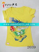 Wholesale 2011 Newest Hot Sale Cotton Fashion Women T shirt