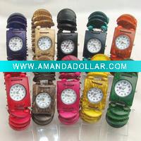 Wholesale Rectangle Face Crescent Coconut Bracelet Watches