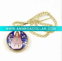 fashion quartz hanging watch necklace pendant custom god long strap chain pocket watch