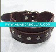 Wholesale Watch Chain Leather Bracelet