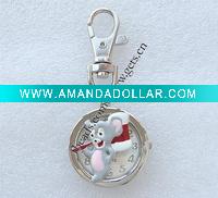 Wholesale 09latest key chain watch key chain