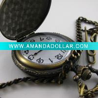 Wholesale [HB9005F] Bronze Antique Style Pocket Chain Watch Fashion watches top brand