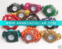 Wholesale Assorted Colorful Coconut Bracelet Watches