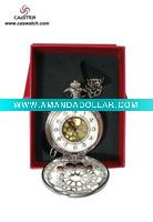 unique pocket watch with hollow carving cover