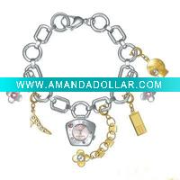Wholesale fashion bracelet chain with watch
