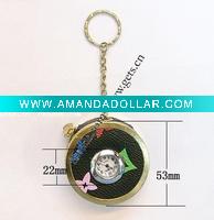 Wholesale fashion key chain,with watch