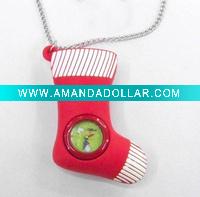 christmas boot shape festival watch