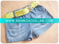 Wholesale fashion ,cute and short children jean