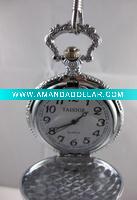 Wholesale [HB9006E] Exquisite ladies quartz pocket watch for women and girl pocket watch flowers with chain