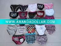Wholesale 100%cotton girl underwear brief girl wear