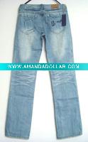 Wholesale cute kid fashion brand stock jeans