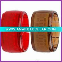 Red led digital watch