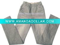 Wholesale girls fashion jeans stock jean child jean