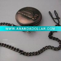 [HB9003H] Old Men antique cupreous Mao zedong Style Bronze Quartz alloy Pocket Watch