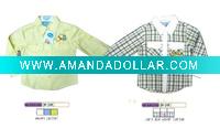 Wholesale 2011 Spring 100% cotton boy children shirt