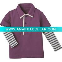 Wholesale new long sleeve fashion and salable children shirt