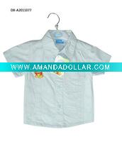 branded 2011 summer 100% cotton woven children shirt