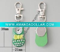 Wholesale alloy with enamel shoe key chain