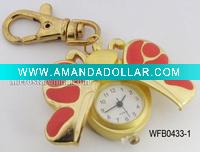 Watch key chain, butterfly